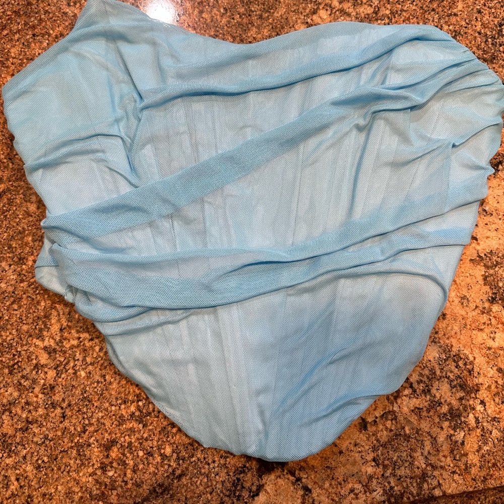 Blue corset top